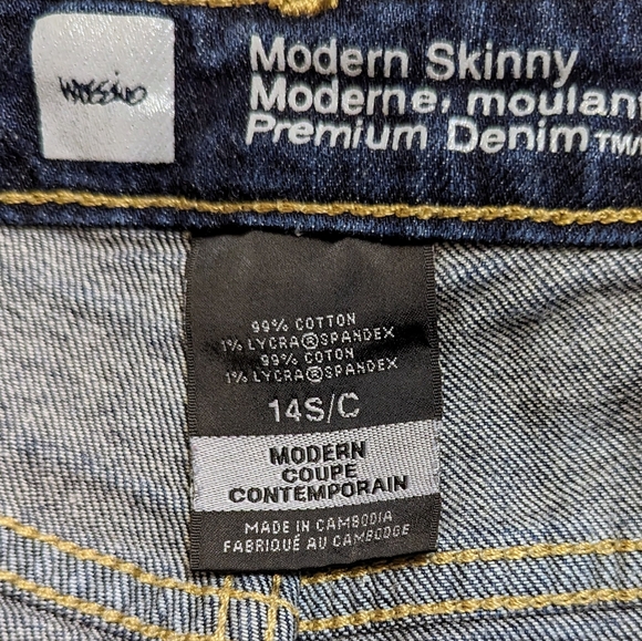 💥 5 for 25 💥 Mossimo modern skinny cut offs size 14 - Picture 9 of 11
